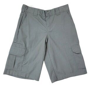 Dickies Flex Cargo Shorts Mens 30 Relaxed Fit Gray Pockets Twill Workwear